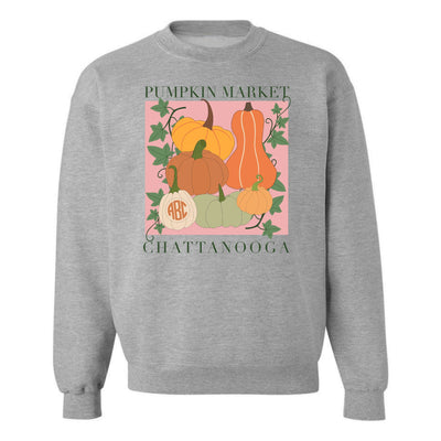 Monogrammed 'Pumpkin Market' Crewneck Sweatshirt