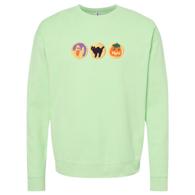 'Halloween Cookies' Embroidered Crewneck Sweatshirt
