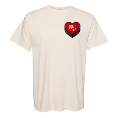'Diet Coke Candy Heart' Letter Patch T-Shirt