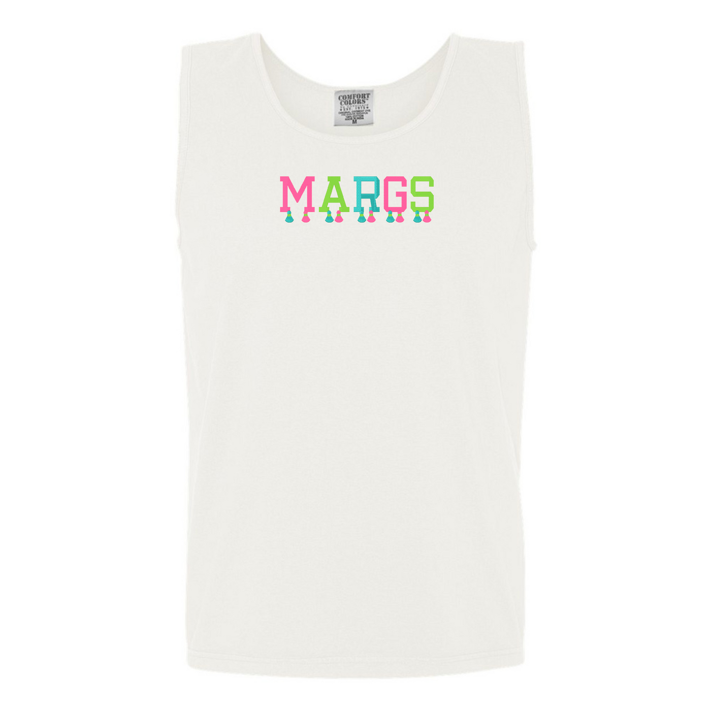 Embroidered Tasseled 'Margs' Tank Top