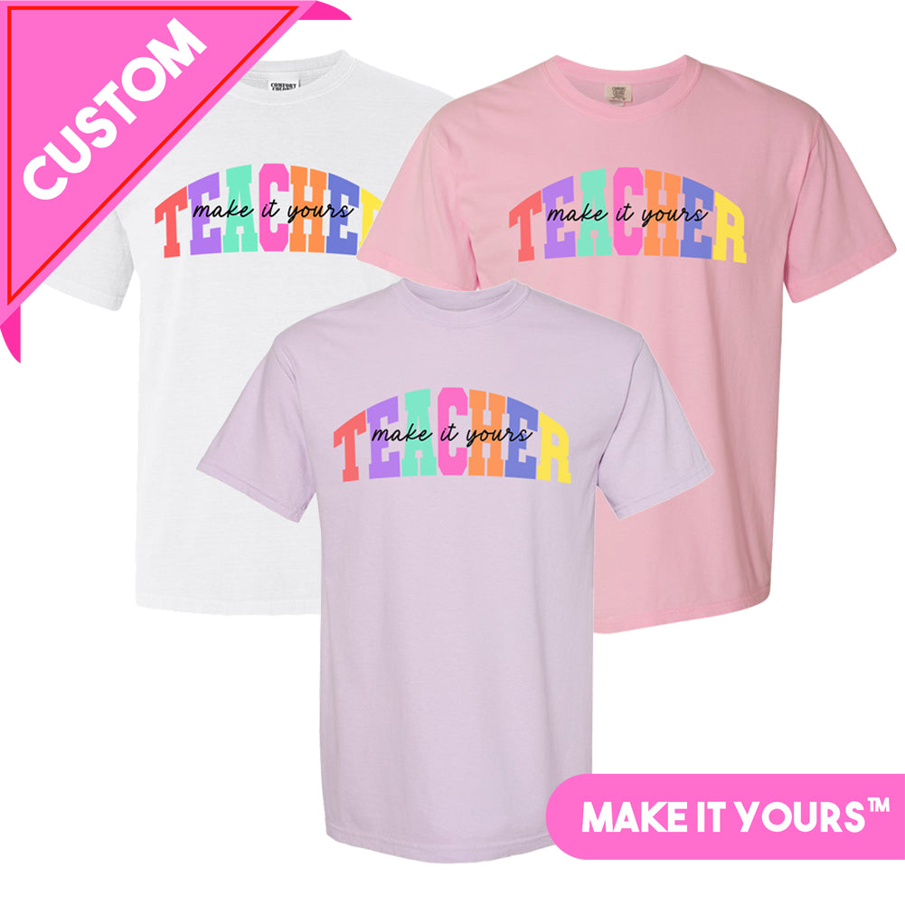 Make It Yours™ 'Teacher Block' T-Shirt