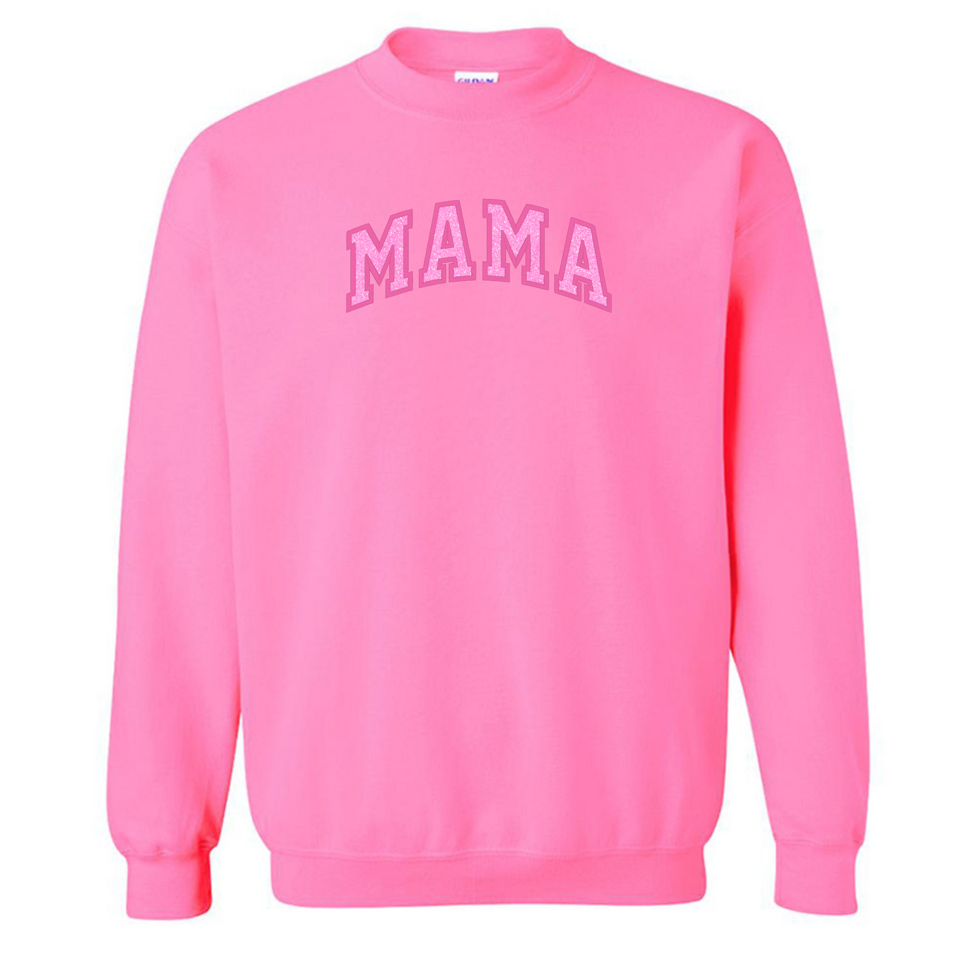 Glitter Embroidery ‘Mama’ Crewneck Sweatshirt