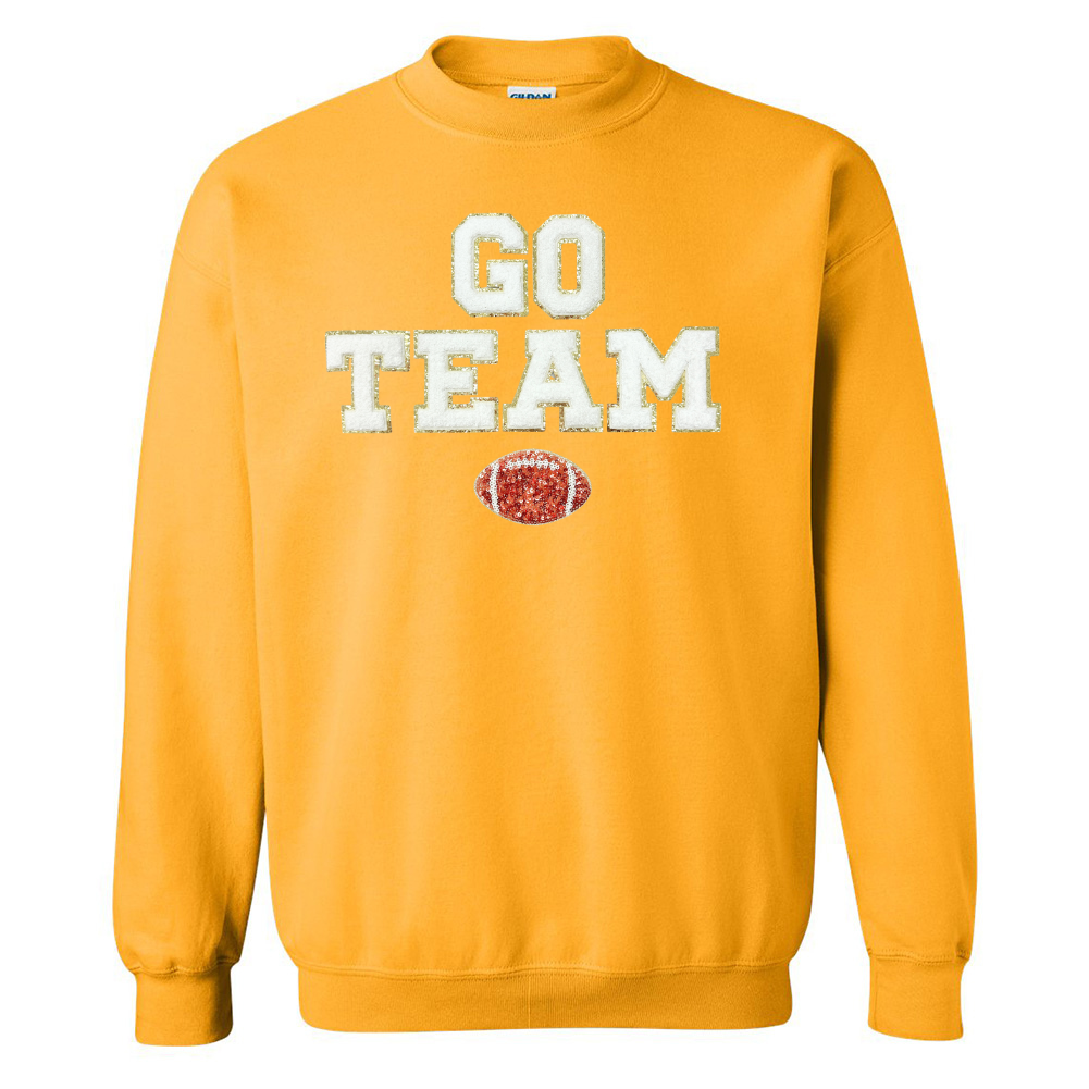 Football 'Game Day' Letter Patch Long Sleeve T-Shirt