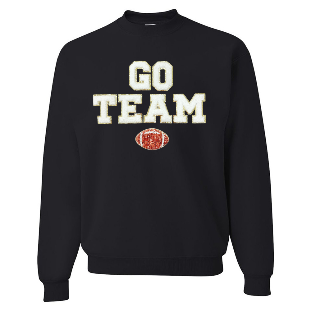 Football 'Game Day' Letter Patch Long Sleeve T-Shirt