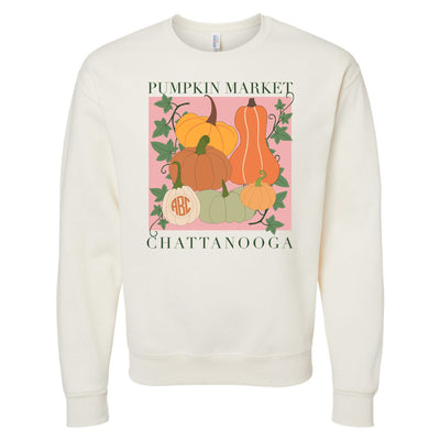 Monogrammed 'Pumpkin Market' Crewneck Sweatshirt