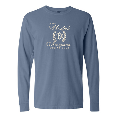 Monogrammed 'UM Social Club' Embroidered Long Sleeve