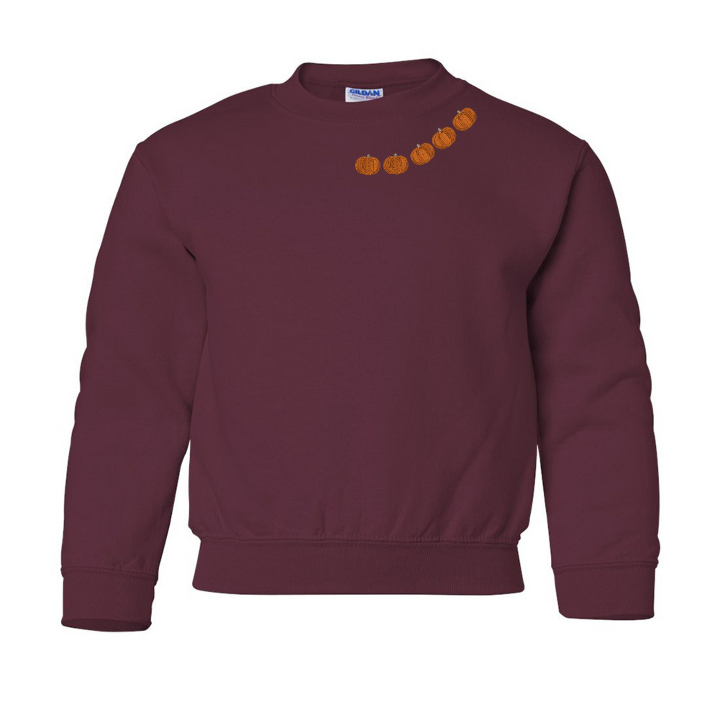Kids 'Pumpkin Collar' Crewneck Sweatshirt