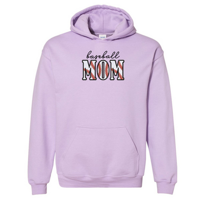 Glitter Embroidery 'Baseball Mama/Mom' Embroidered Hoodie