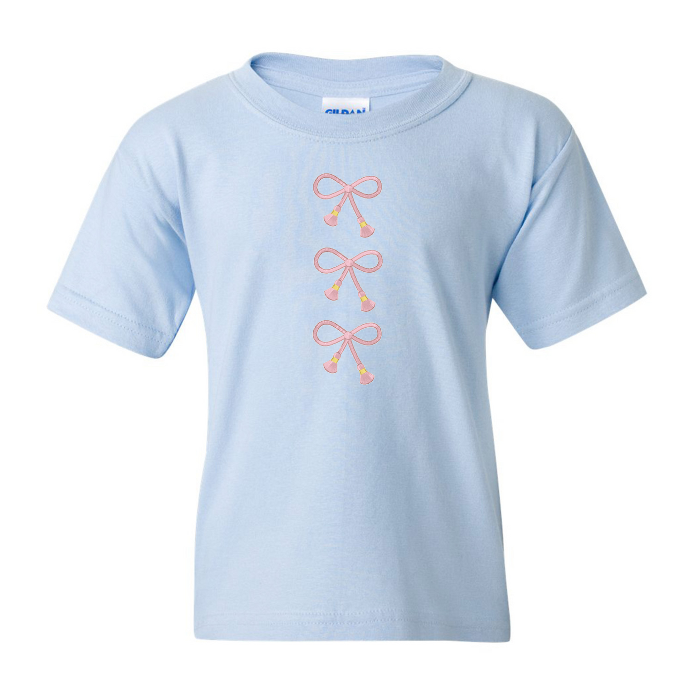 Kids Embroidered Tasseled 'Bows' T-Shirt