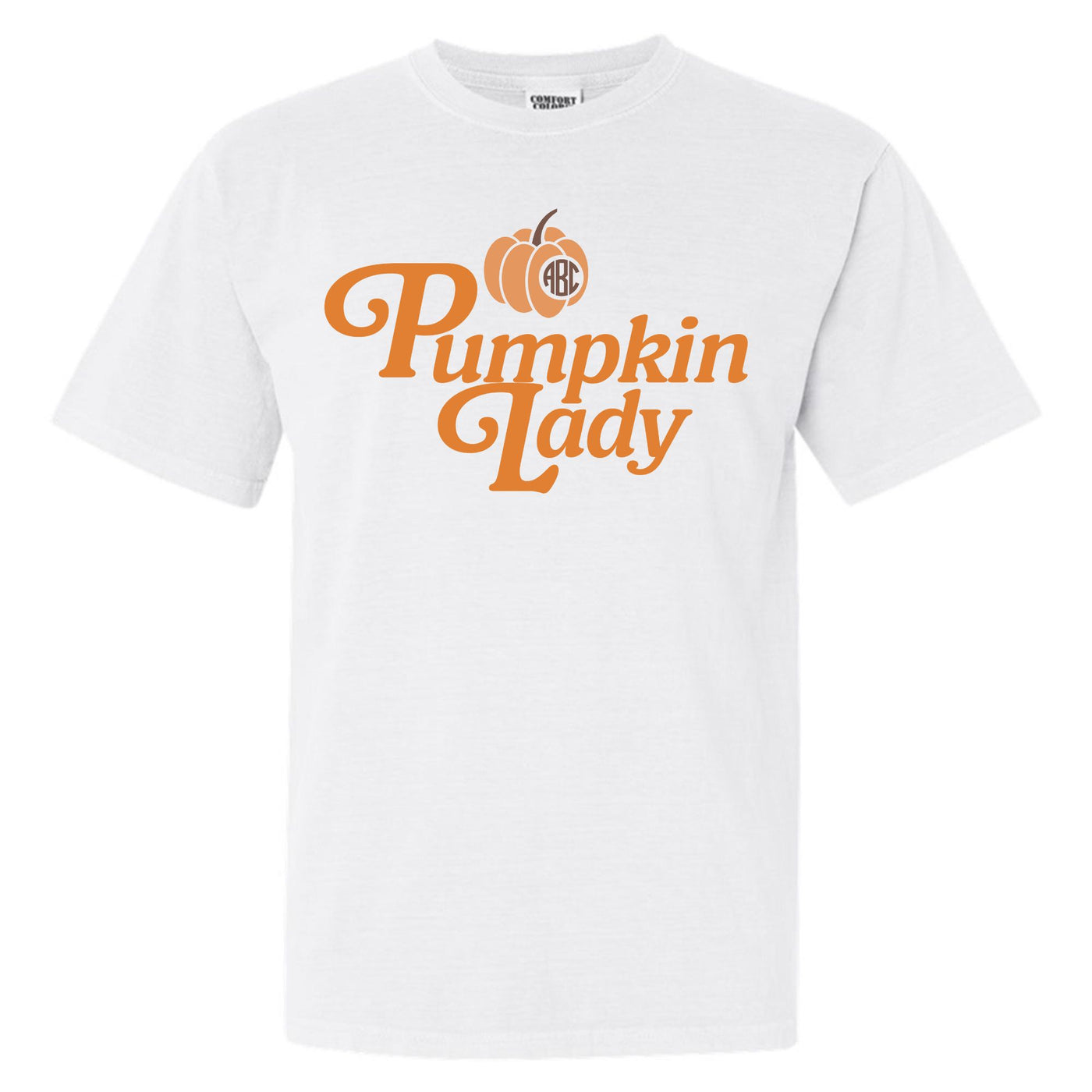 Monogramed 'Pumpkin Lady' T-Shirt
