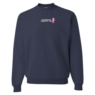 Initial 'Emotional Support Cup' Crewneck Sweatshirt
