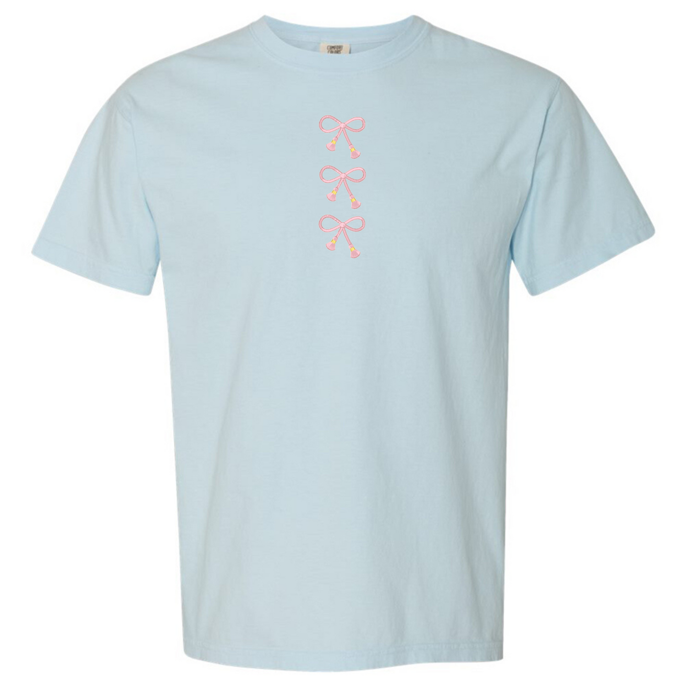 Embroidered Tasseled 'Bows' T-Shirt