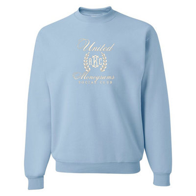 Monogrammed 'UM Social Club' Embroidered Sweatshirt