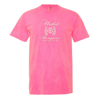 Monogrammed 'UM Social Club' Embroidered T-Shirt