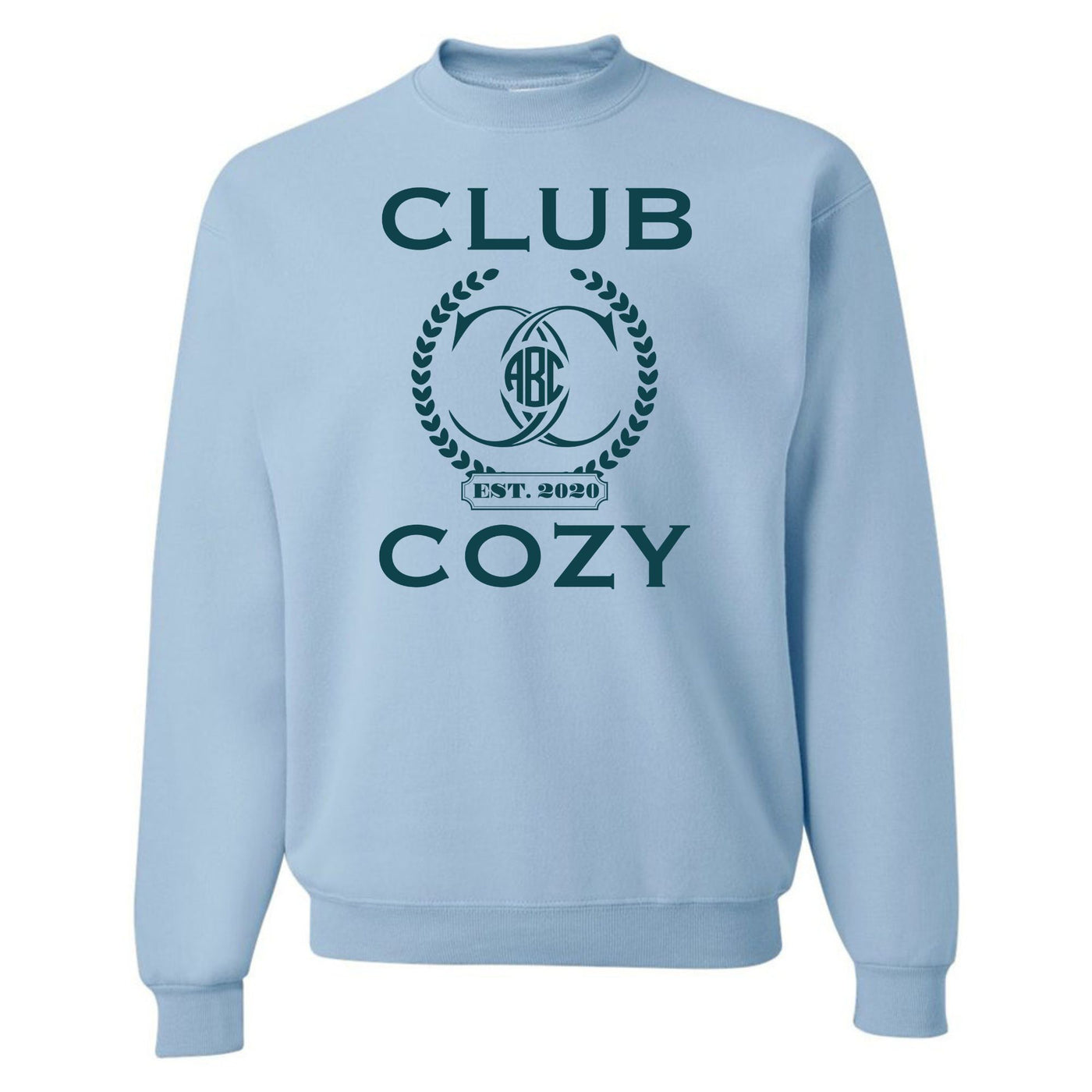 Monogrammed 'Club Cozy' Crewneck Sweatshirt