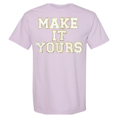 Make It Yours™ Letter Patch T-Shirt