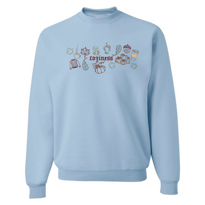 Monogrammed 'Fall Coziness' Embroidered Sweatshirt