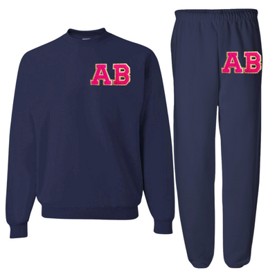Second Edition Initialed Letter Patch Sweat Set