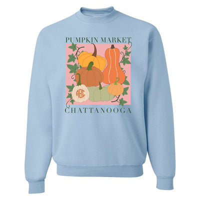 Monogrammed 'Pumpkin Market' Crewneck Sweatshirt