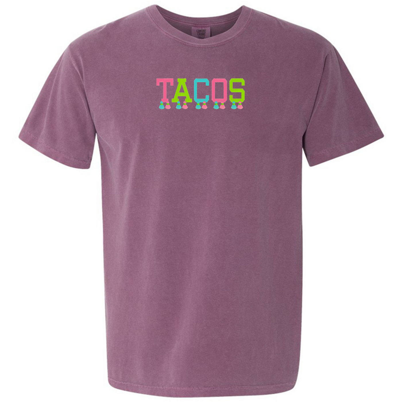 Embroidered Tasseled 'Tacos' T-Shirt