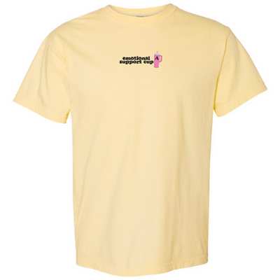 Initial 'Emotional Support Cup' T-Shirt