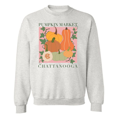 Monogrammed 'Pumpkin Market' Crewneck Sweatshirt