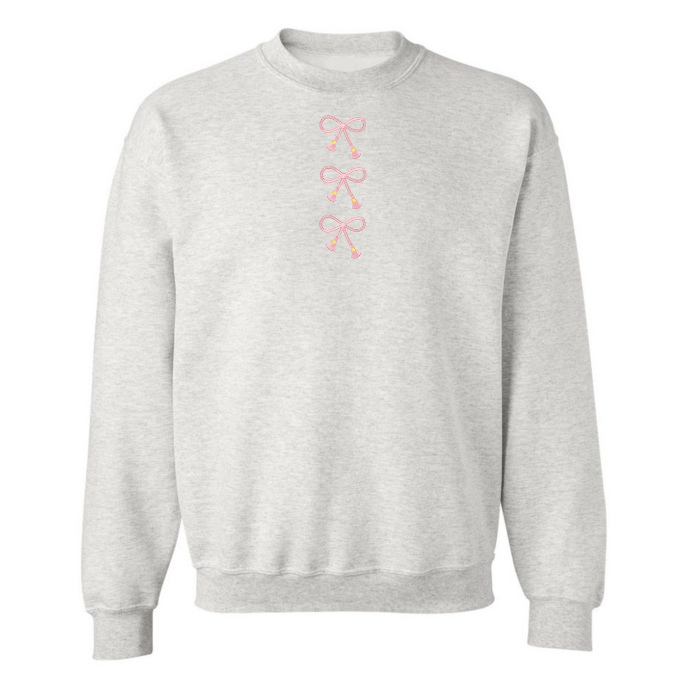 Embroidered Tasseled 'Bows' Sweatshirt