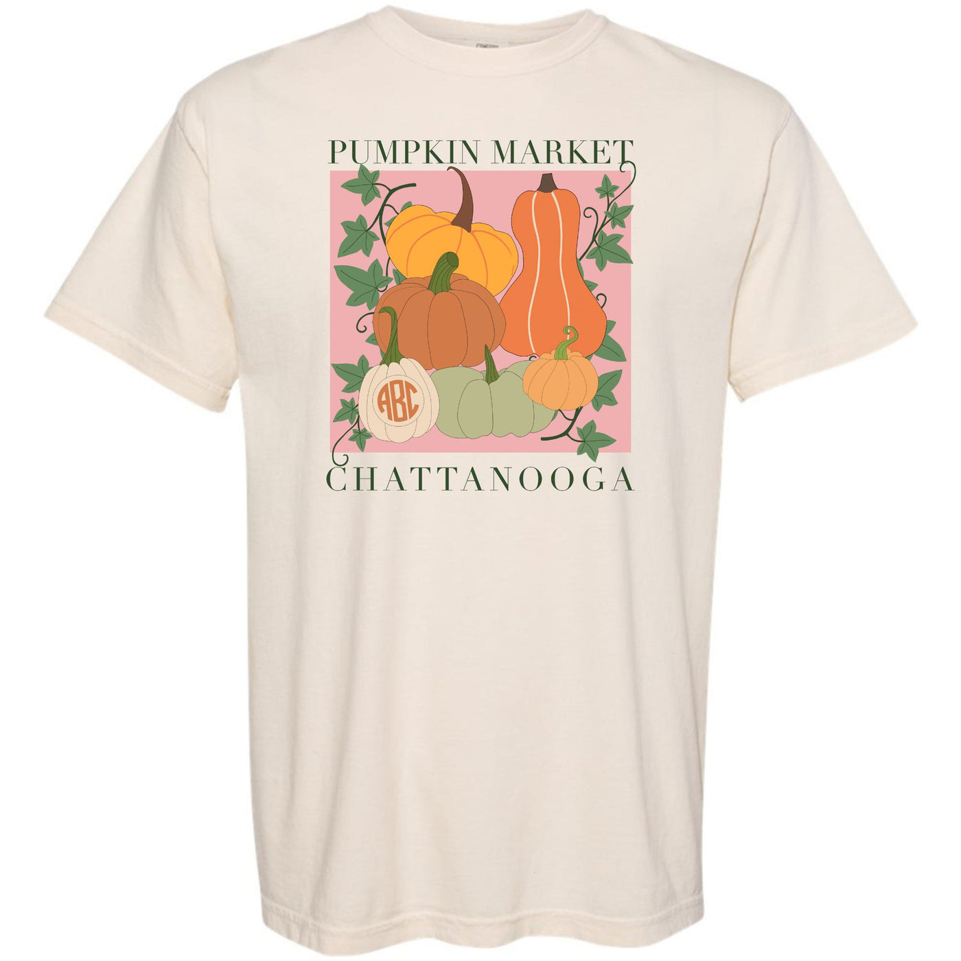 Monogrammed 'Pumpkin Market' T-Shirt