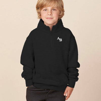 Kids Monogrammed Quarter Zip Sweatshirt