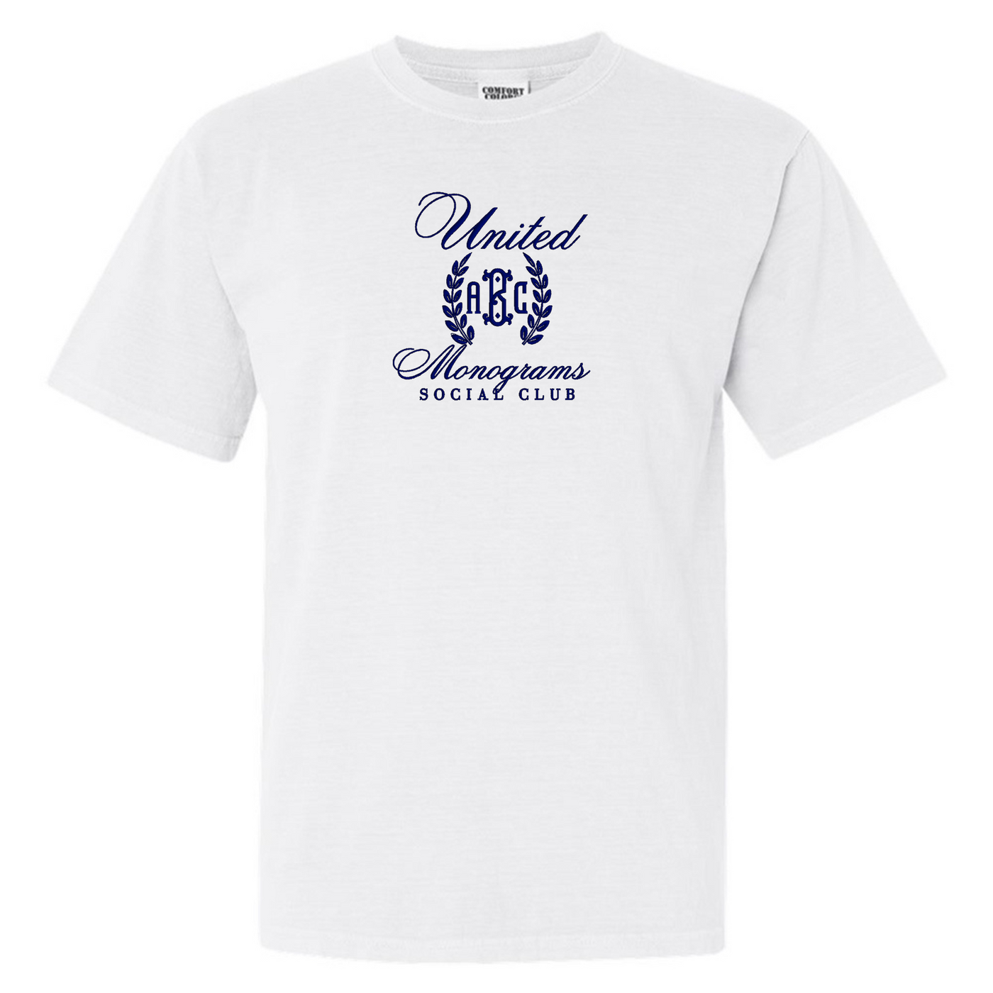 Monogrammed 'UM Social Club' Embroidered T-Shirt