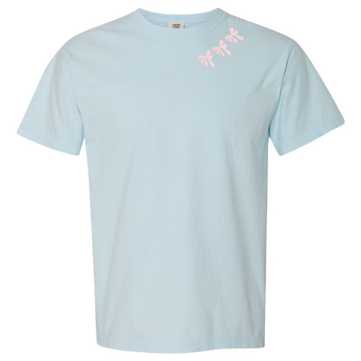 Embroidered 'Bow Collar' T-Shirt