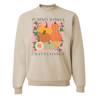 Monogrammed 'Pumpkin Market' Crewneck Sweatshirt