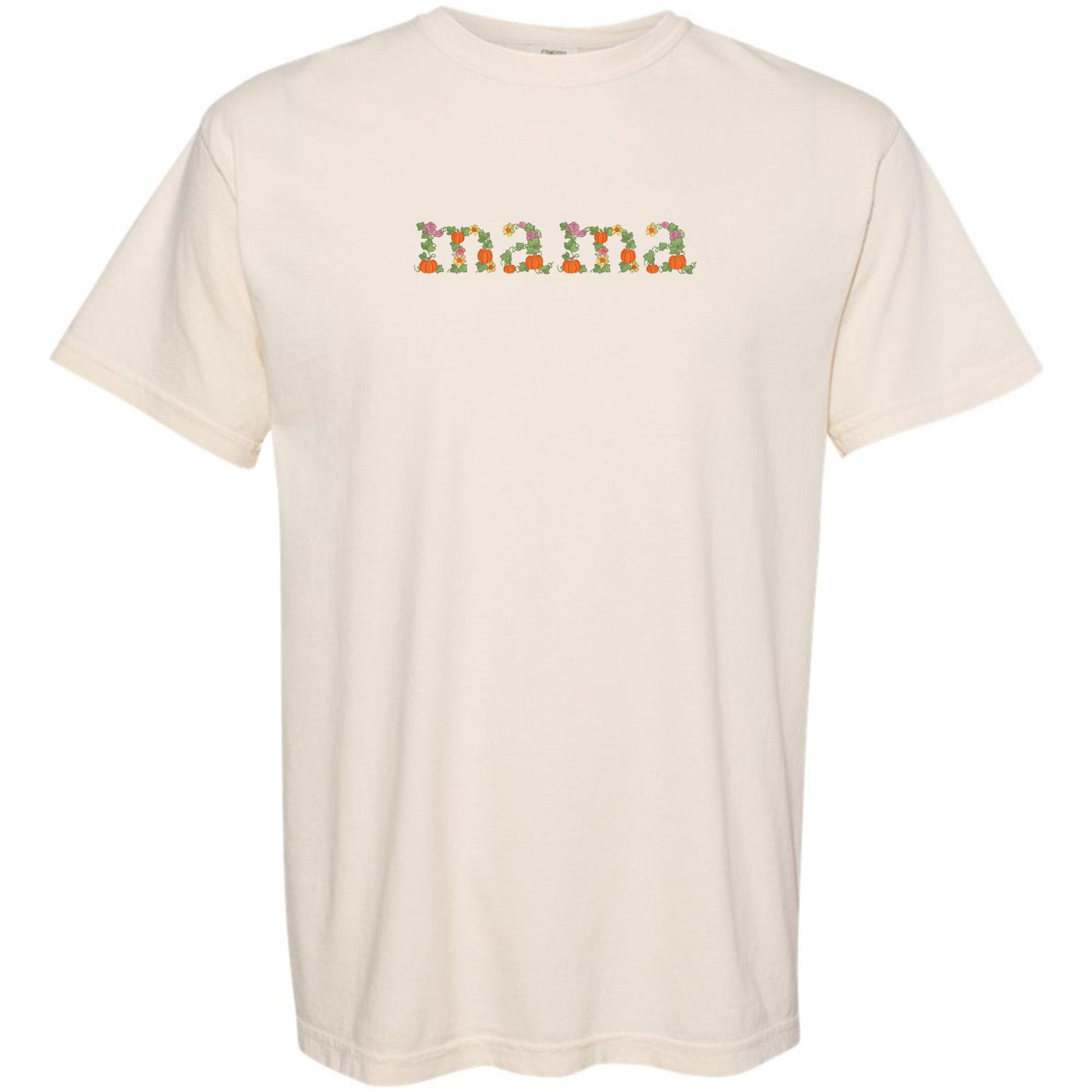 'Fall Floral Mama' Embroidered T-Shirt