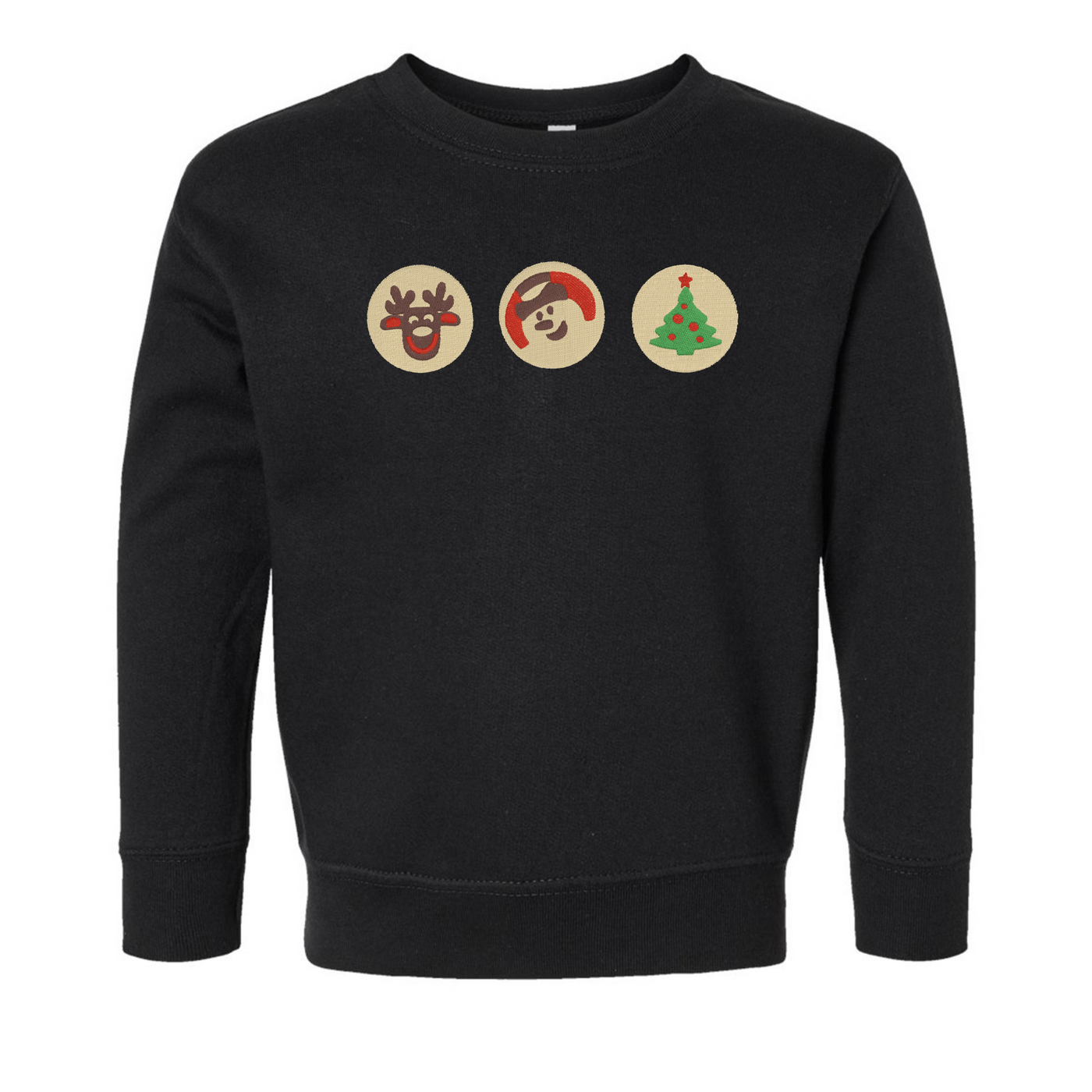 Toddler 'Christmas Cookies' Embroidered Crewneck Sweatshirt