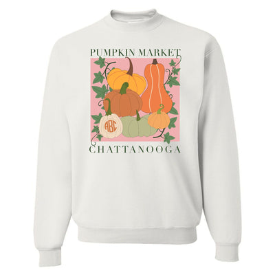 Monogrammed 'Pumpkin Market' Crewneck Sweatshirt