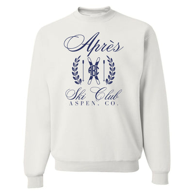 Monogrammed 'Apres Ski Club' Crewneck Sweatshirt