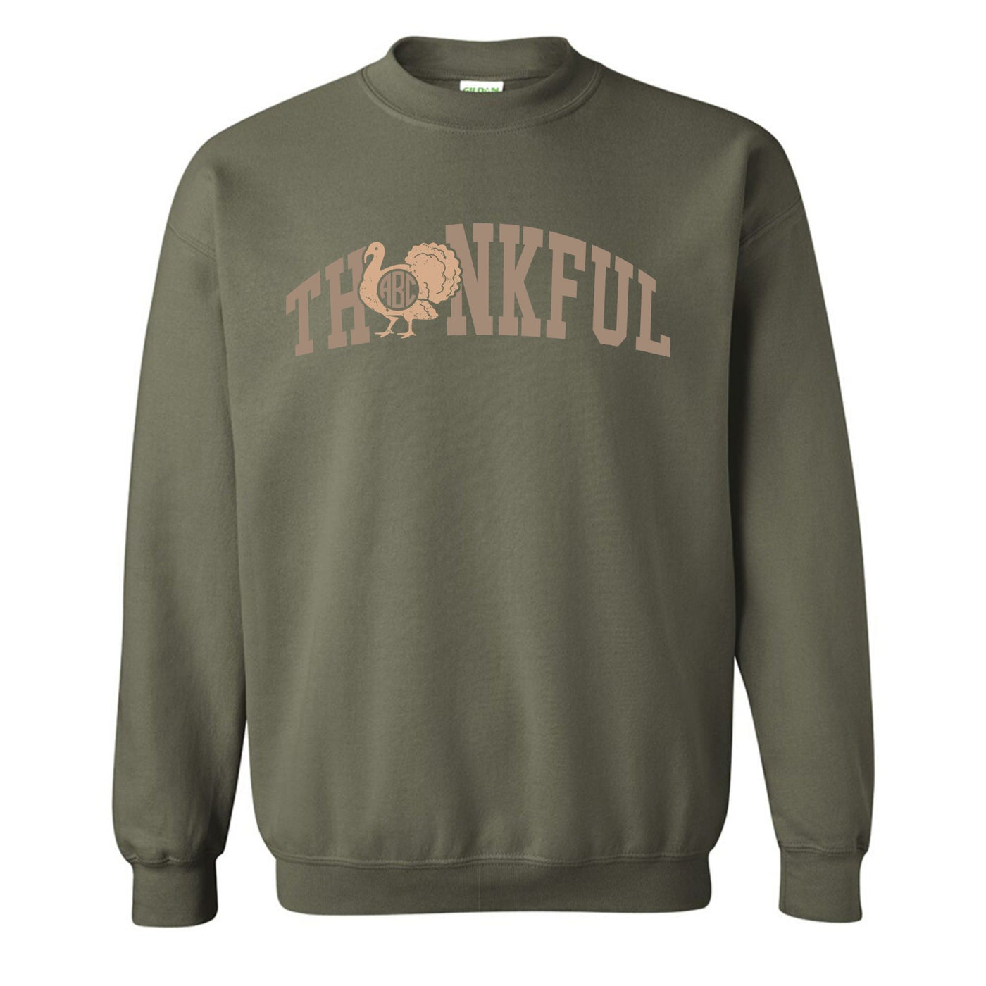 Monogrammed 'Thankful' Crewneck Sweatshirt