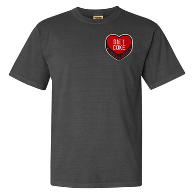'Diet Coke Candy Heart' Letter Patch T-Shirt