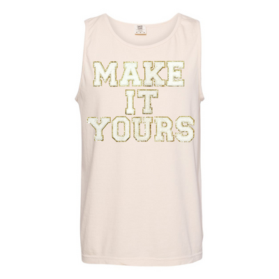 Make It Yours™ Letter Patch Tank Top