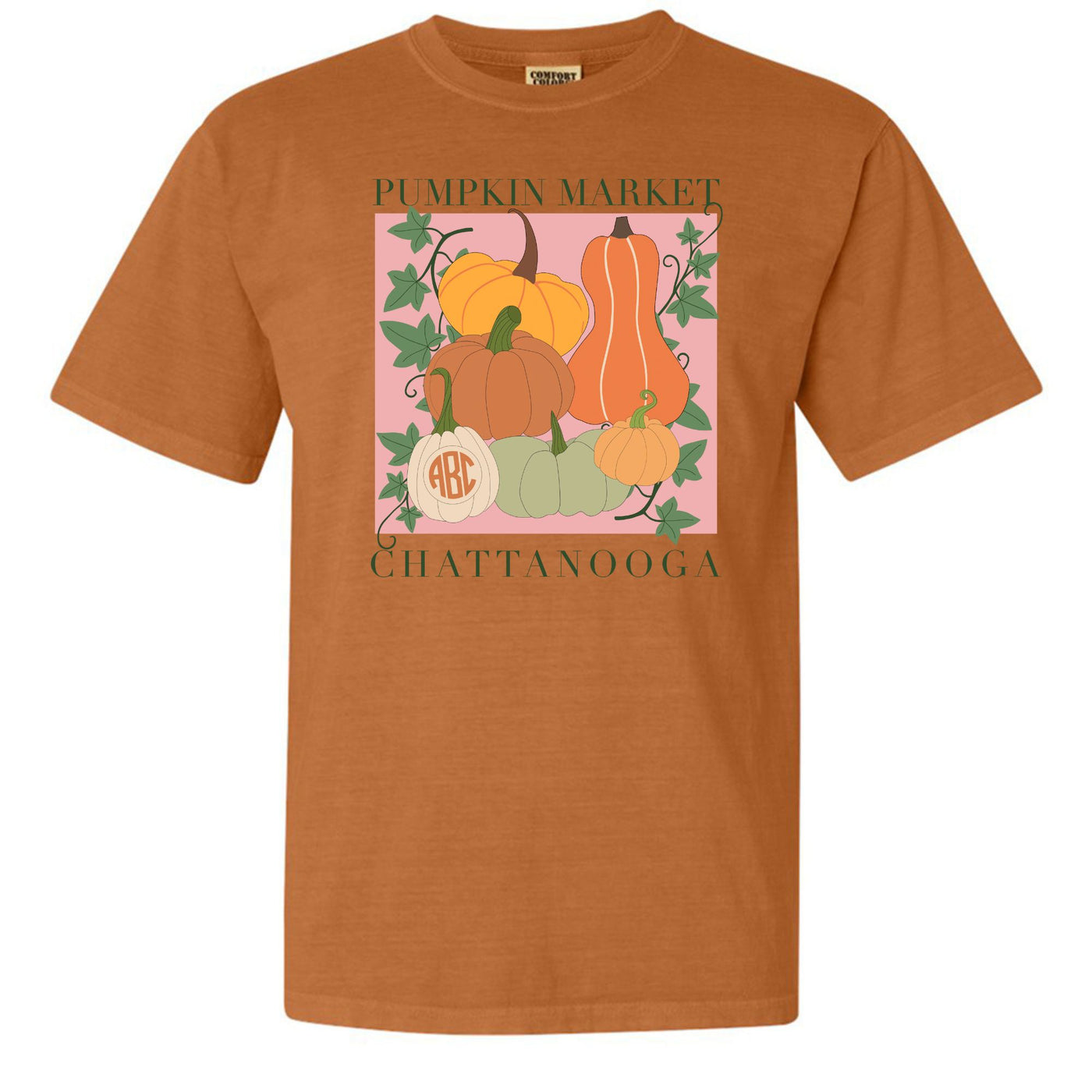 Monogrammed 'Pumpkin Market' T-Shirt