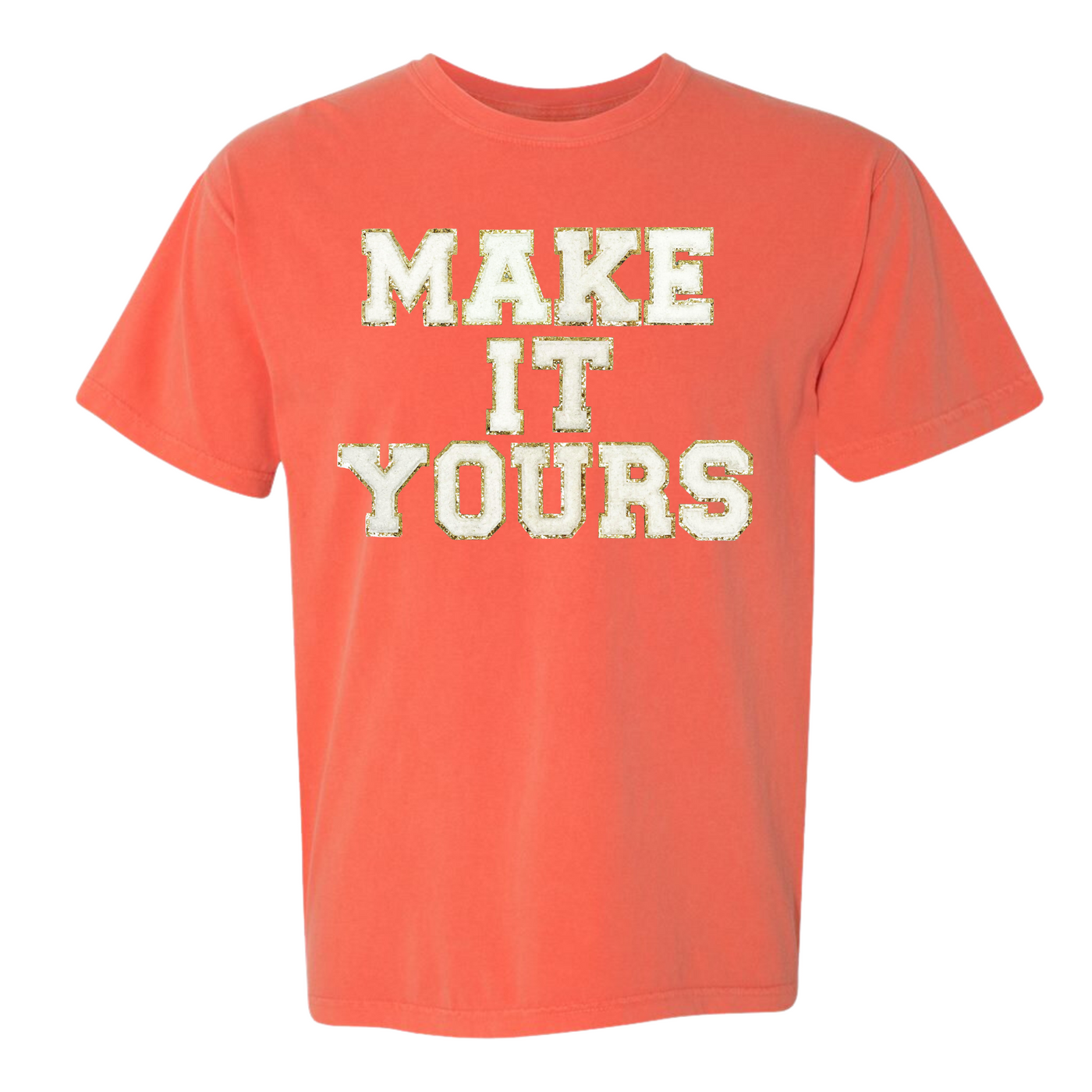 Make It Yours™ Letter Patch Neon T-Shirt