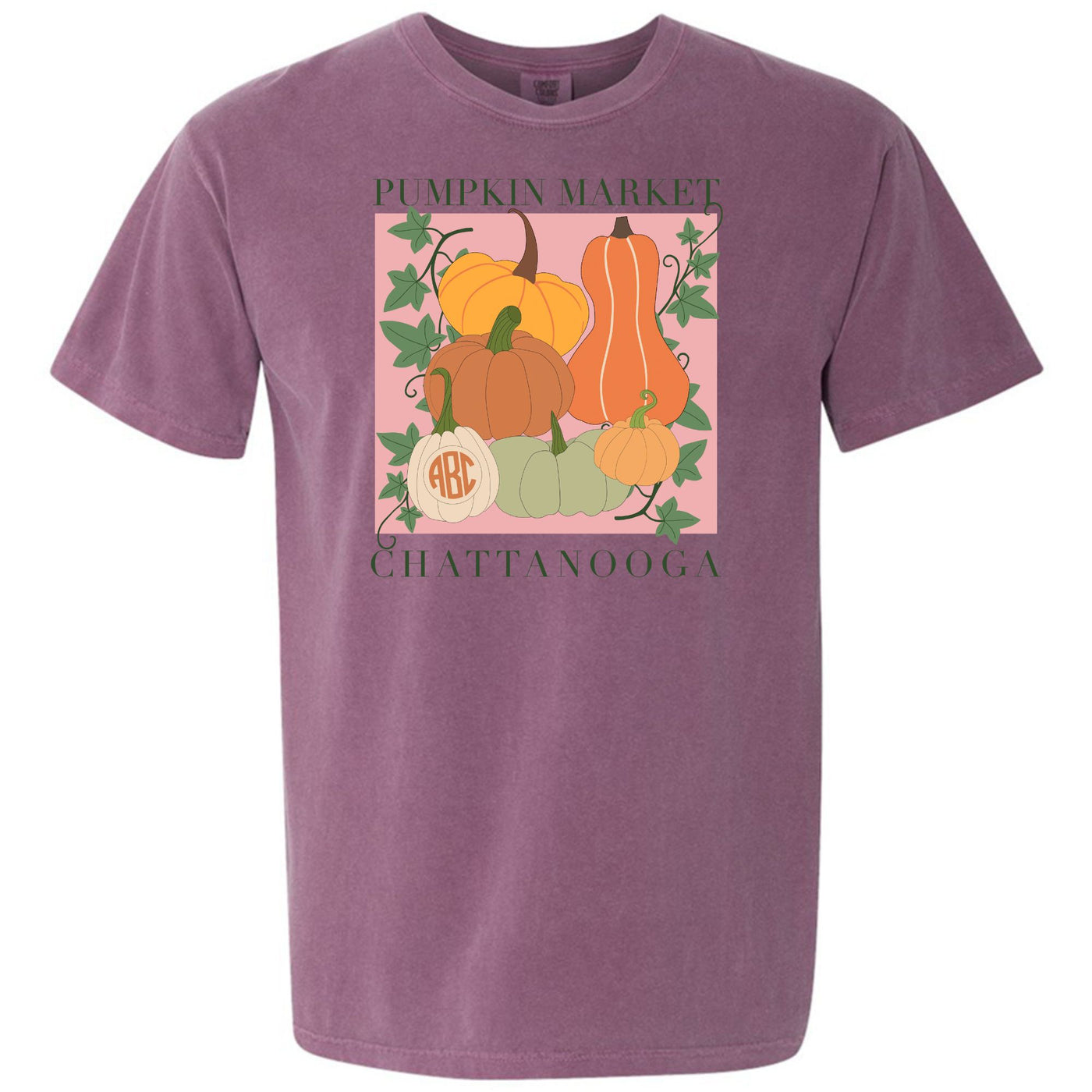 Monogrammed 'Pumpkin Market' T-Shirt