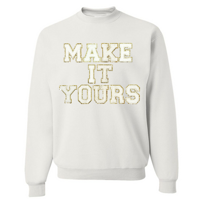 Make It Yours™ Letter Patch Gameday Crewneck Sweatshirt