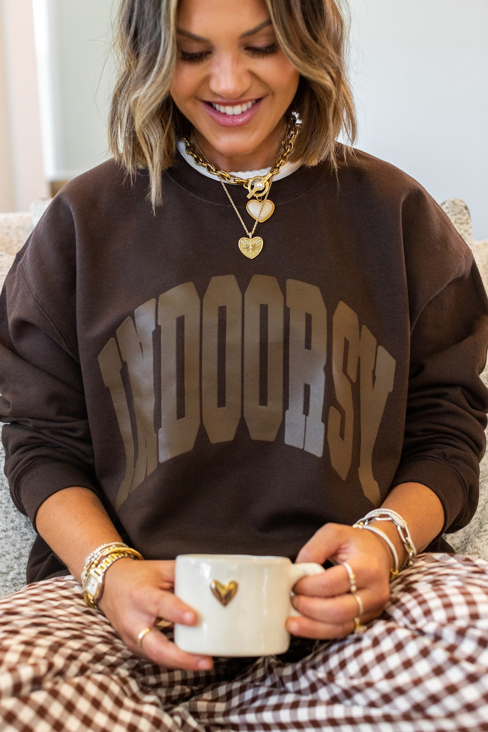 UM X @livinwithMB PUFF 'Indoorsy' Crewneck
