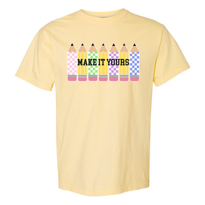 Make It Yours™ 'Checkered Pencils' T-Shirt