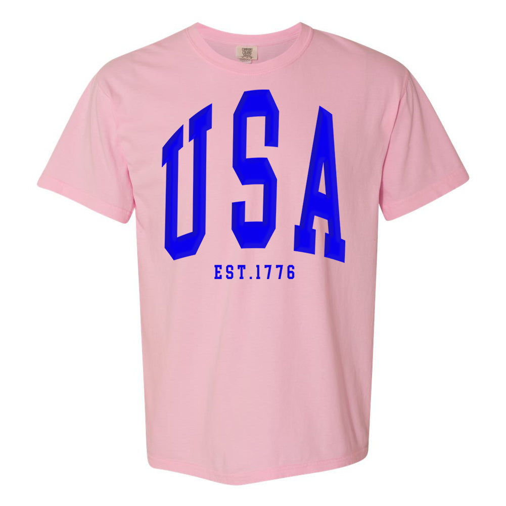 'USA' PUFF Design T-Shirt