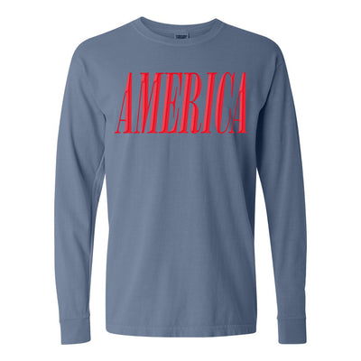 'America' PUFF Long Sleeve T-Shirt