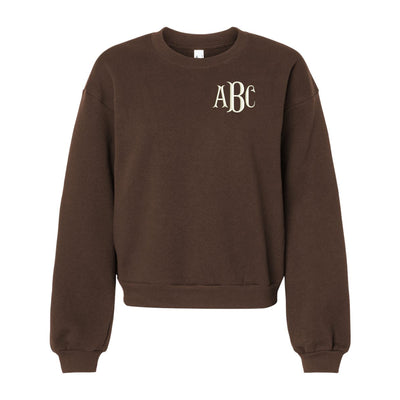Monogrammed American Apparel Cropped Sweatshirt