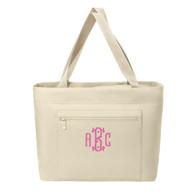 Monogrammed Matte Carryall Tote
