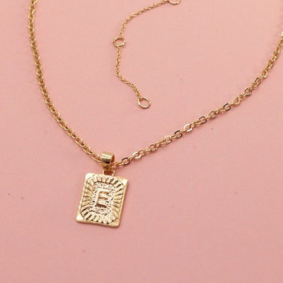 Gold Petite Initial Pendant Necklace
